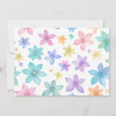 St patricks dayベビーシャワーレプレシャンガールセルティック 招待状 (裏面)