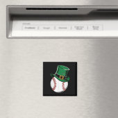 St patricks dayベースボールシャムロック マグネット (インサイチュ (食洗機))