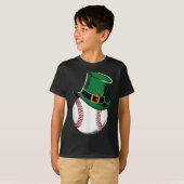 St patricks dayベースボールシャムロック tシャツ (正面フル)