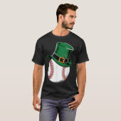 St patricks dayベースボールシャムロック tシャツ (正面フル)