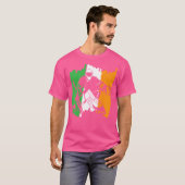St patricks dayホッケーアイリッシュファミリーゴアリー tシャツ (正面フル)