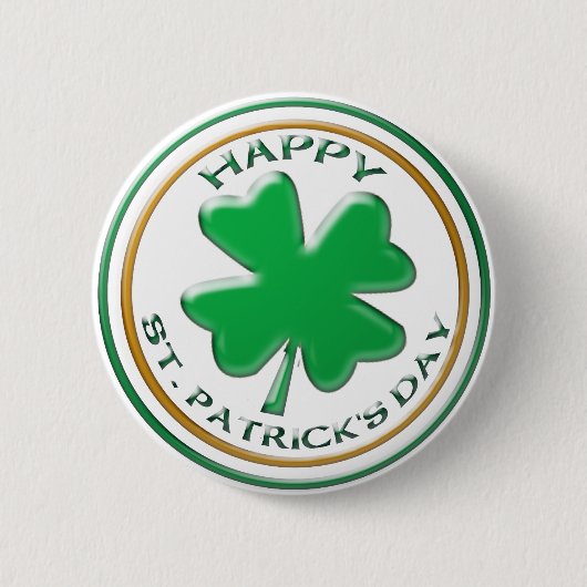 St patricks dayボタン 缶バッジ (正面)