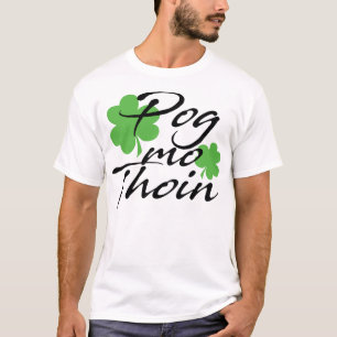 St patricks dayポグモトインシャムロックアイリッシュラッキー tシャツ