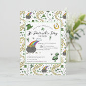 St patricks dayポットの金ゴールドランチ 招待状 (スタンド正面)