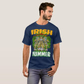 St patricks dayミイラの日アイリッシュミイラおもしろいマー tシャツ (正面フル)