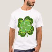 St patricks dayラッキークローバー tシャツ (正面)