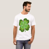 St patricks dayラッキークローバー tシャツ (正面フル)