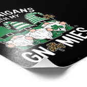 St patricks dayラッキーシャムロックレオパード格言 フォトプリント            (角)