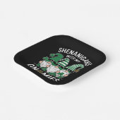 St patricks dayラッキーシャムロックレオパード格言 ペーパープレート (傾斜あり)