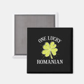 St patricks dayラッキー・ルーマニアの贈り物 マグネット (正面/裏面)