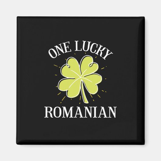 St patricks dayラッキー・ルーマニアの贈り物 マグネット (正面)