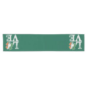 St patricks dayラブラッキーアイリッシュシャムロックグリーン ショートテーブルランナー (横)