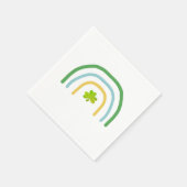 St patricks dayレインボーアイリッシュ スタンダードカクテルナプキン (角)