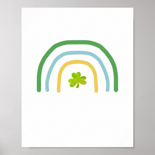 St patricks dayレインボーアイリッシュ ポスター (正面)