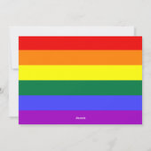 St patricks dayレインボーグノーミーLGBTパーティー招待状 シーズンカード (裏面)