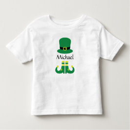 St patricks dayレプレシャンハットかわいい名前の少年たち トドラーTシャツ