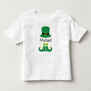 St patricks dayレプレシャンハットかわいい名前の少年たち トドラーTシャツ
