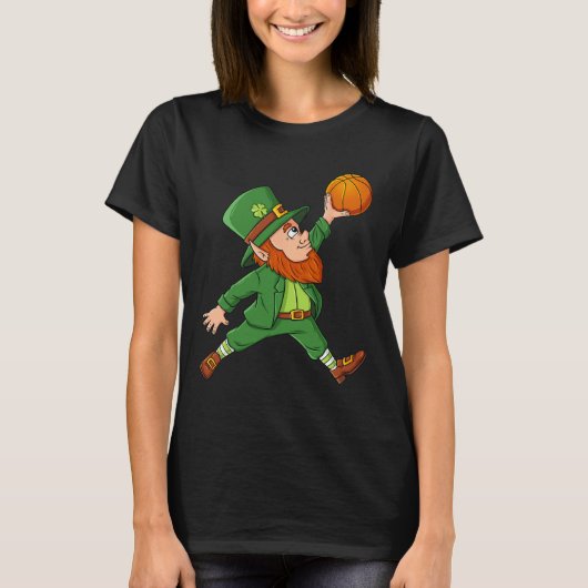 St patricks dayレプレチャンバスケットボールラッキーボーイズG Tシャツ (正面)