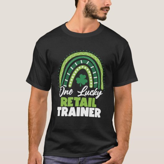 St patricks dayワンラッキーリテールトレーナー tシャツ (正面)