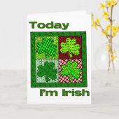 St patricks day今日アイリッシュ カード (黄色い花)