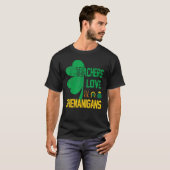 St patricks day先生ラブシェナニガンハーフシャ tシャツ (正面フル)