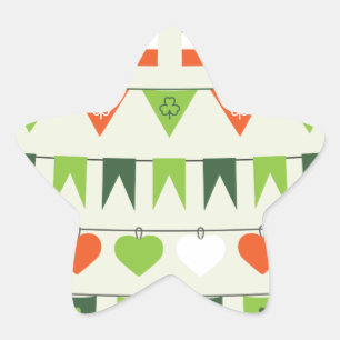 st patricks day国旗 星シール
