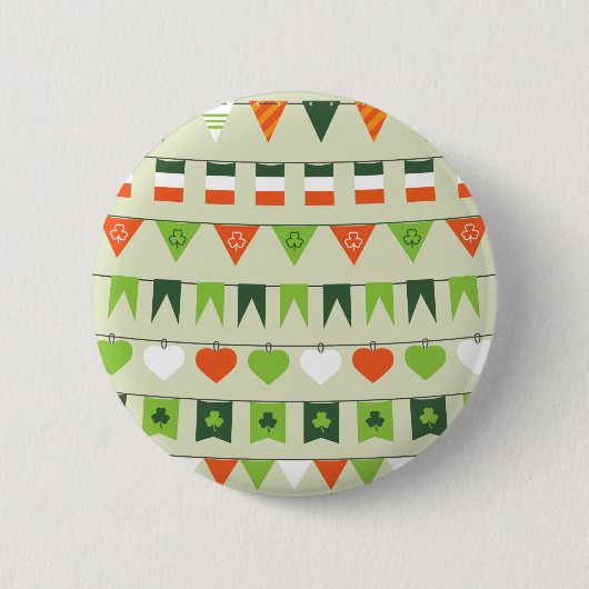 st patricks day国旗 缶バッジ (正面)