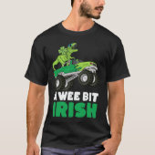 St patricks day小さなアイルランドのトエックスモンスタートラック tシャツ (正面)