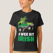 St patricks day小さなアイルランドのトエックスモンスタートラック tシャツ (正面)