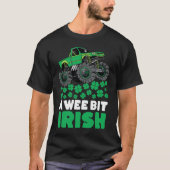 St patricks day少しアイルランドのモンスタートラック tシャツ (正面)