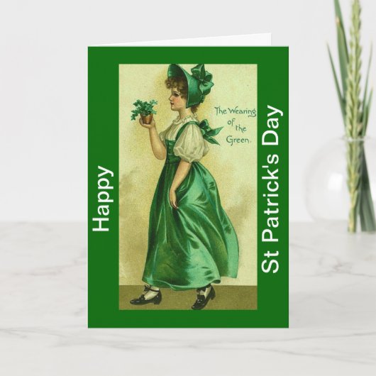 St patricks day幸せなカード カード (正面)