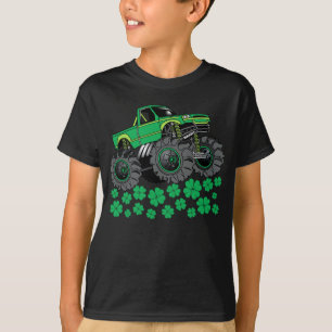 St patricks day幼児モンスタートラックボーイズギフト tシャツ