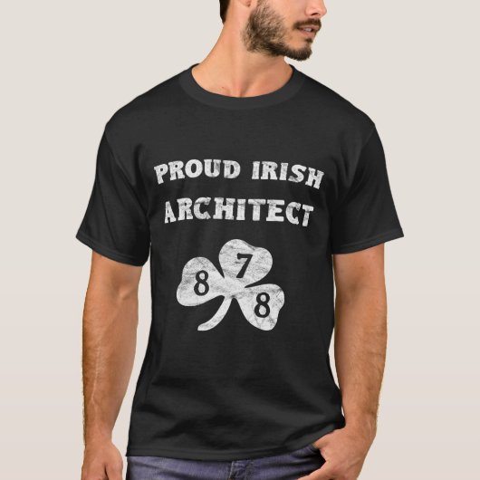 St patricks day建築家ピッツバーグ878 tシャツ (正面)