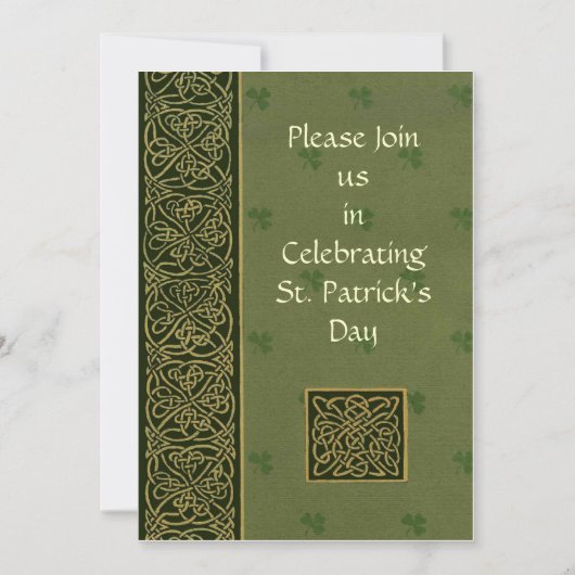 St patricks day招待状 招待状 (正面)