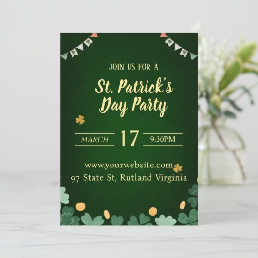 St patricks day招待 招待状 (スタンド正面)