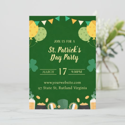 St patricks day招待 招待状 (スタンド正面)