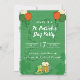 St patricks day招待 招待状