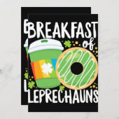 st patricks day朝食レプレシャンコーヒー 招待状 (正面/裏面)