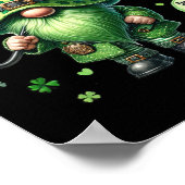 St patricks day格言グリーンひげピンチおもしろいング ポスター (角)