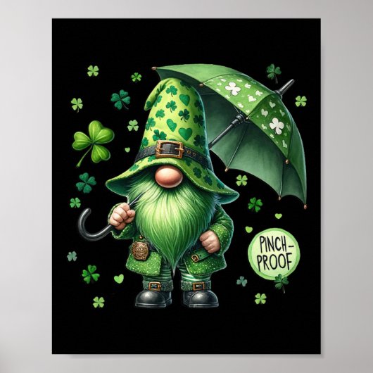 St patricks day格言グリーンひげピンチおもしろいング ポスター (正面)