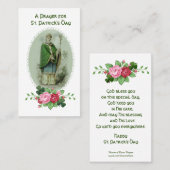 St patricks day祈りの言葉賛美の聖域 名刺 (正面/裏面)