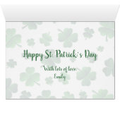 St. Patricks Day祖父母フォトグリーティングカード (内部横(下))