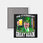 st patricks day素晴らしを再おもしろい度切り株_2 マグネット (正面/裏面)