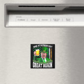 st patricks day素晴らしを再おもしろい度切り株_2 マグネット (インサイチュ (食洗機))