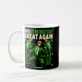 st patricks day素晴らしを再おもしろい度切り株_3 コーヒーマグカップ (左)