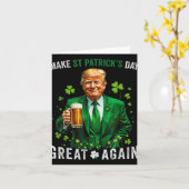 st patricks day素晴らしを再びおもしろいトランプ兵W カード (黄色い花)