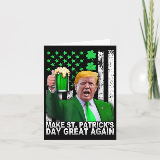 st patricks day素晴らしを再びおもしろいトランプ兵W カード (正面)