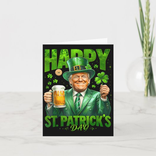 st patricks day素晴らしを再びおもしろいトランプ兵W カード (正面)