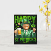 st patricks day素晴らしを再びおもしろいトランプ兵W カード (黄色い花)