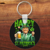 st patricks day素晴らしを再びおもしろいトランプ兵W キーホルダー (正面)